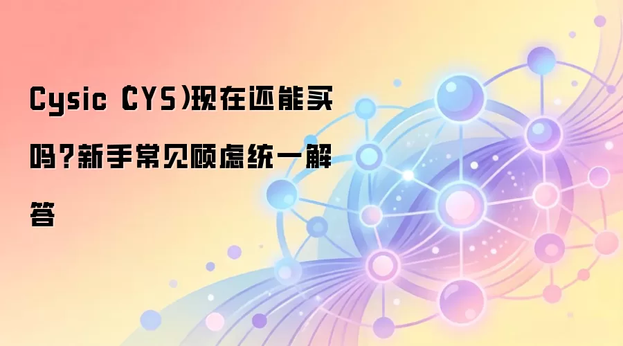 Cysic（CYS）项目价值与投资前景全方位指南