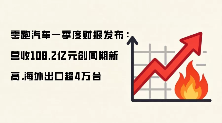 零跑汽车一季度财报发布：营收108.2亿元创同期新高，海外出口超4万台