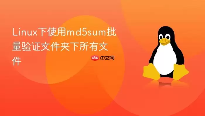 Linux下使用md5sum批量验证文件夹下所有文件