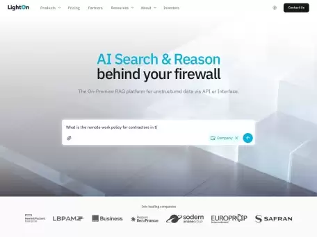LightOn-LightOn 是一支总部位于巴黎市中心的国际团队（来自 10 多个国家）
