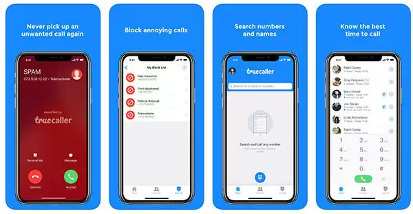 Truecaller应用界面