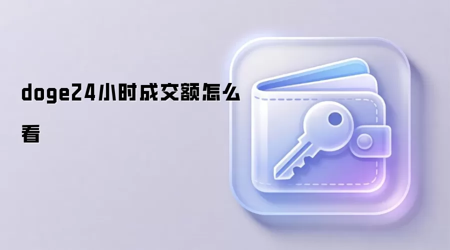 DOGE 24小时成交额查看方法与数据分析指南