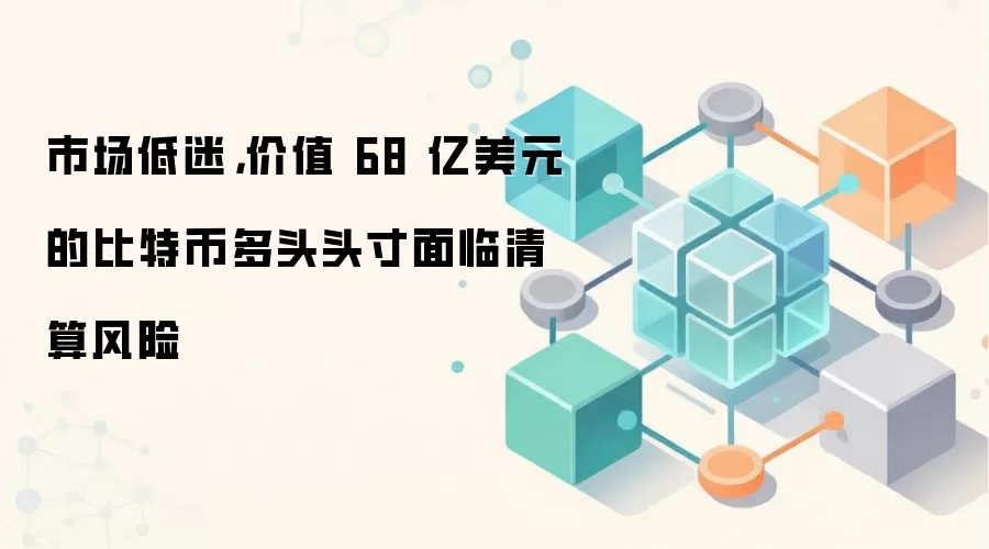 市场低迷,价值 68 亿美元的比特币多头头寸面临清算风险