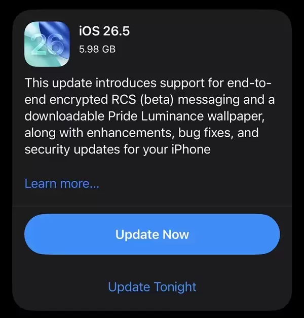 一文读懂苹果iOS 26.5：体验全面升级