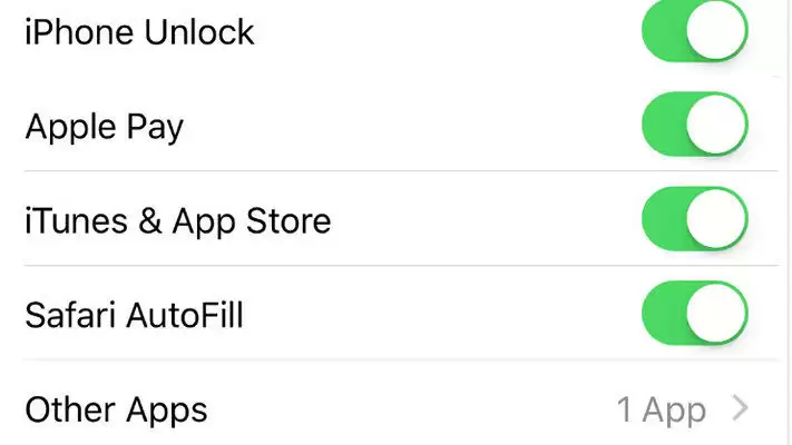 关闭iPhone解锁选项示意图