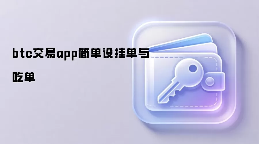 btc交易app简单设挂单与吃单