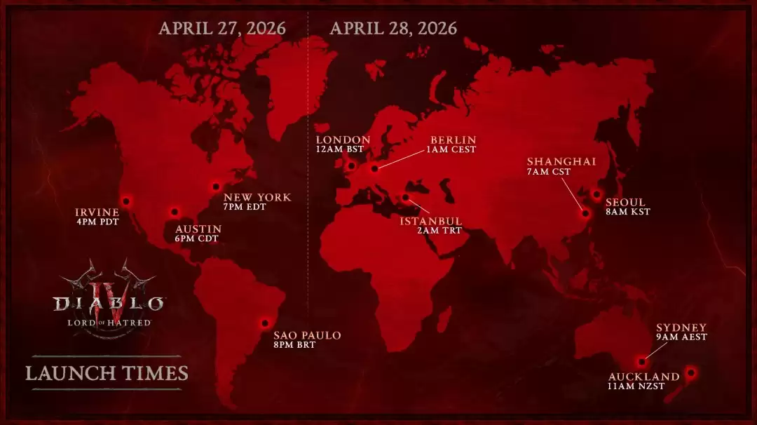 《暗黑破坏神4：憎恨之王》4月28日7点解锁 和国服同步