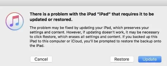 iTunes恢复模式界面