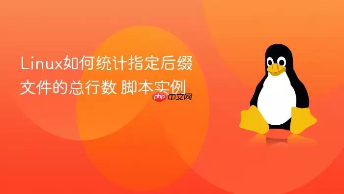 Linux如何统计指定后缀文件的总行数 脚本实例