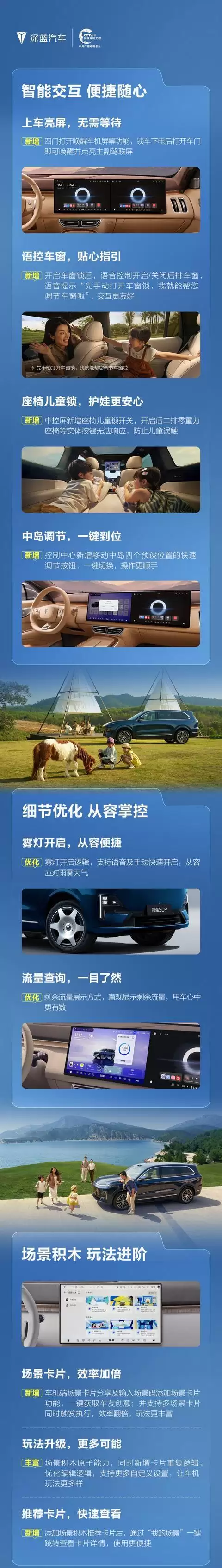 深蓝S09汽车开启V5.2.0版本OTA升级,支持哨兵模式自动开启