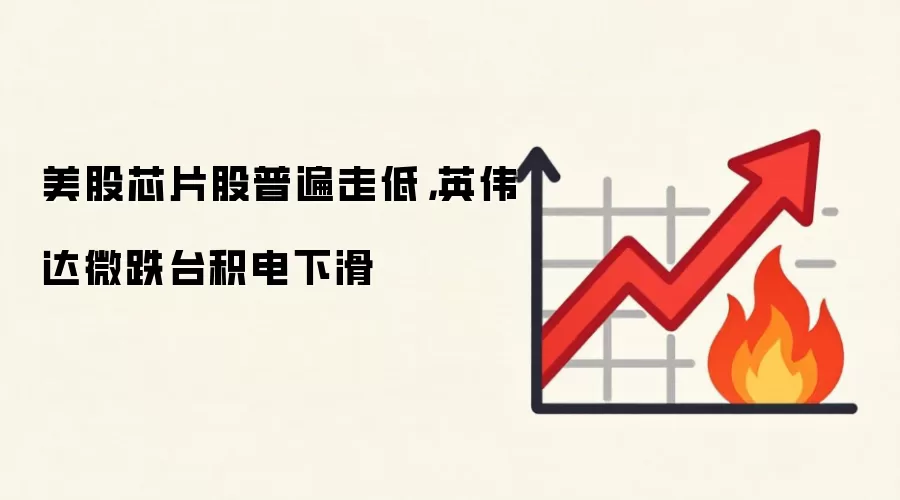 美股芯片股普遍走低，英伟达微跌台积电下滑