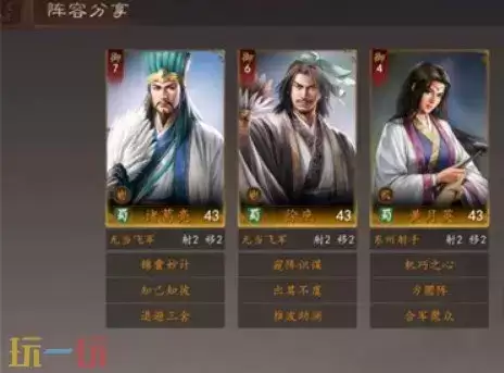 三国志王道天下蜀智锦囊阵容搭配 蜀智锦囊阵容推荐