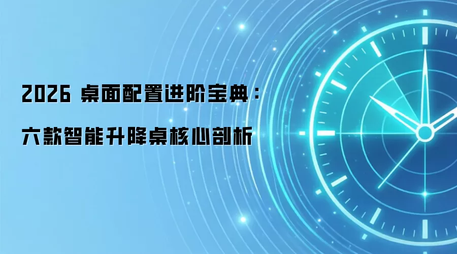 2026 桌面配置进阶宝典：六款智能升降桌核心剖析
