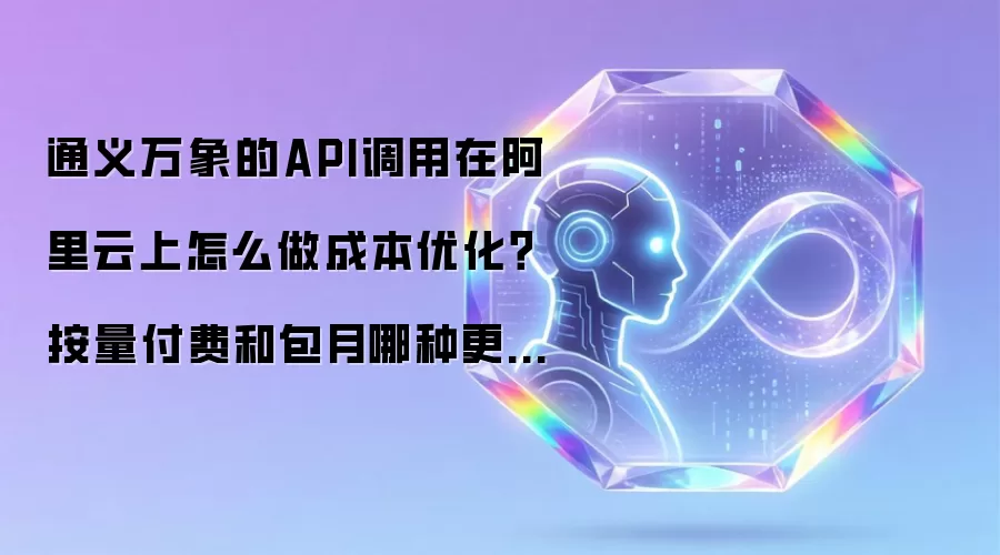 通义万象的API调用在阿里云上怎么做成本优化?按量付费和包月哪种更划算