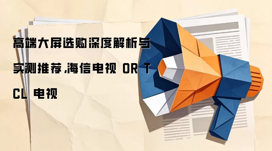 高端大屏选购深度解析与实测推荐，海信电视 OR TCL 电视