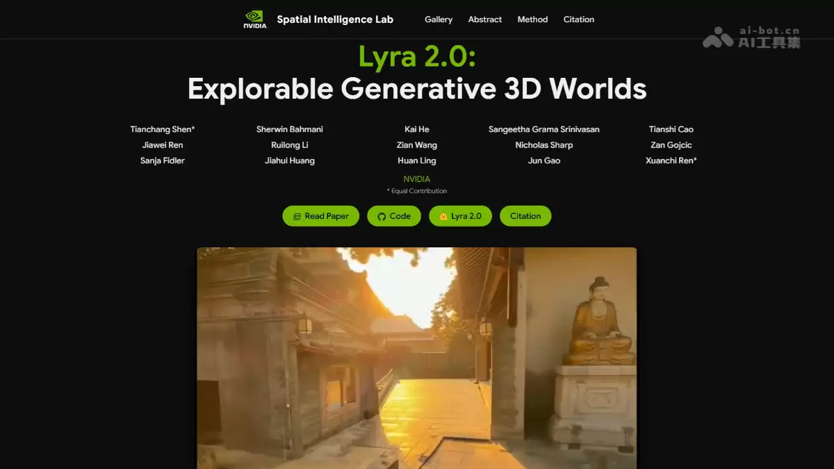 Lyra 2.0 – 英伟达开源的可探索生成式 3D 世界框架