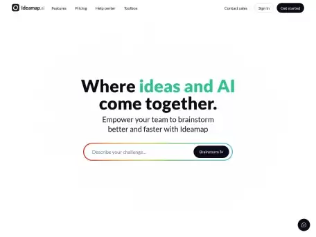 Ideamap-Ideamap 是一款创新的 AI 辅助头脑风暴应用程序