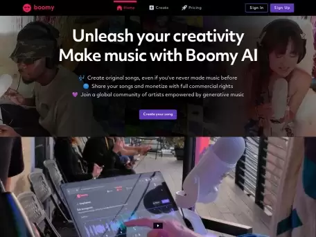 boomy-创建生成音乐,与世界分享