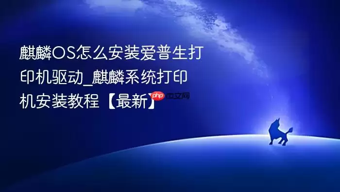 麒麟os怎么安装爱普生打印机驱动_麒麟系统打印机安装教程【最新】