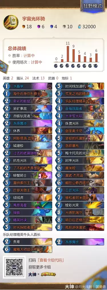 炉石传说治愈艾泽拉斯狂野模式宇宙光环骑卡组代码推荐