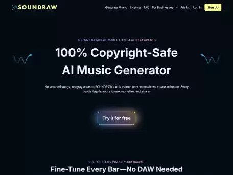 SoundRaw AI-面向创作者的 AI 音乐生成器