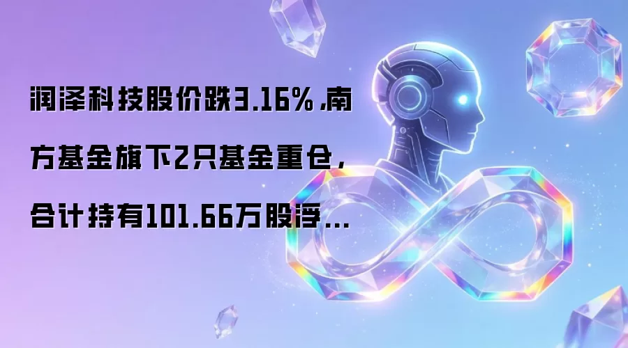 润泽科技股价跌3.16%,南方基金旗下2只基金重仓,合计持有101.66万股浮亏损失316.15万元