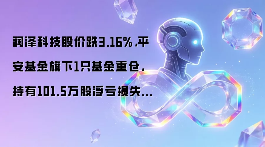 润泽科技股价跌3.16%，平安基金旗下1只基金重仓，持有101.5万股浮亏损失315.66万元