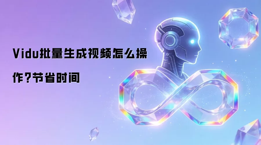Vidu批量生成视频怎么操作?节省时间
