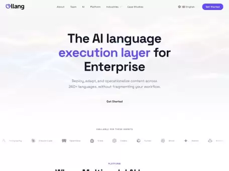 Ollang-Ollang是一个利用生成式人工智能（Gen AI）技术来革新内容翻译和本地化流程的平台