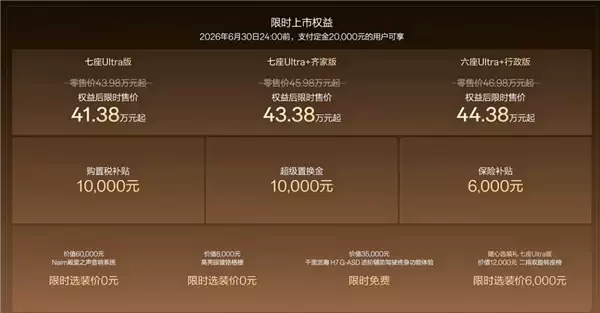 中国40万以上MPV销冠！焕新极氪009上市：41.38万起