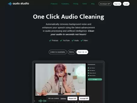 Audo Studio-Audo AI为创作者和开发人员提供噪声消除产品