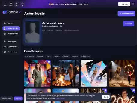 Artflow.ai-Artflow是一款强大的AI动画创建工具