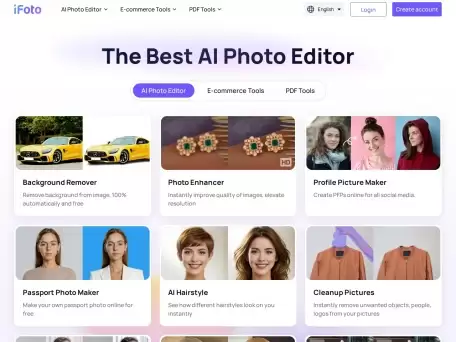 iFoto-iFoto的设计理念是让电子商务的视觉营销变得更加简单、高效和个性化