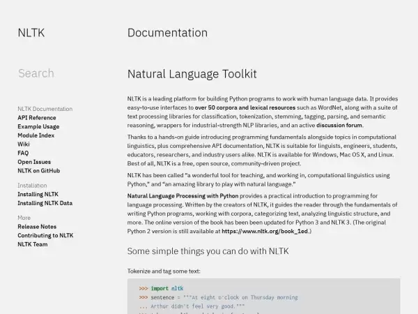 NLTK-Python自然语言处理工具包