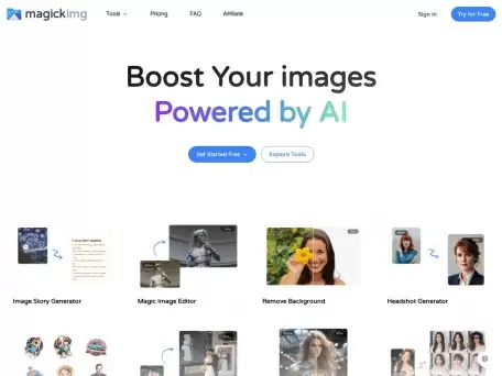 Magickimg-magickimg 是一款功能全面的AI图片增强工具