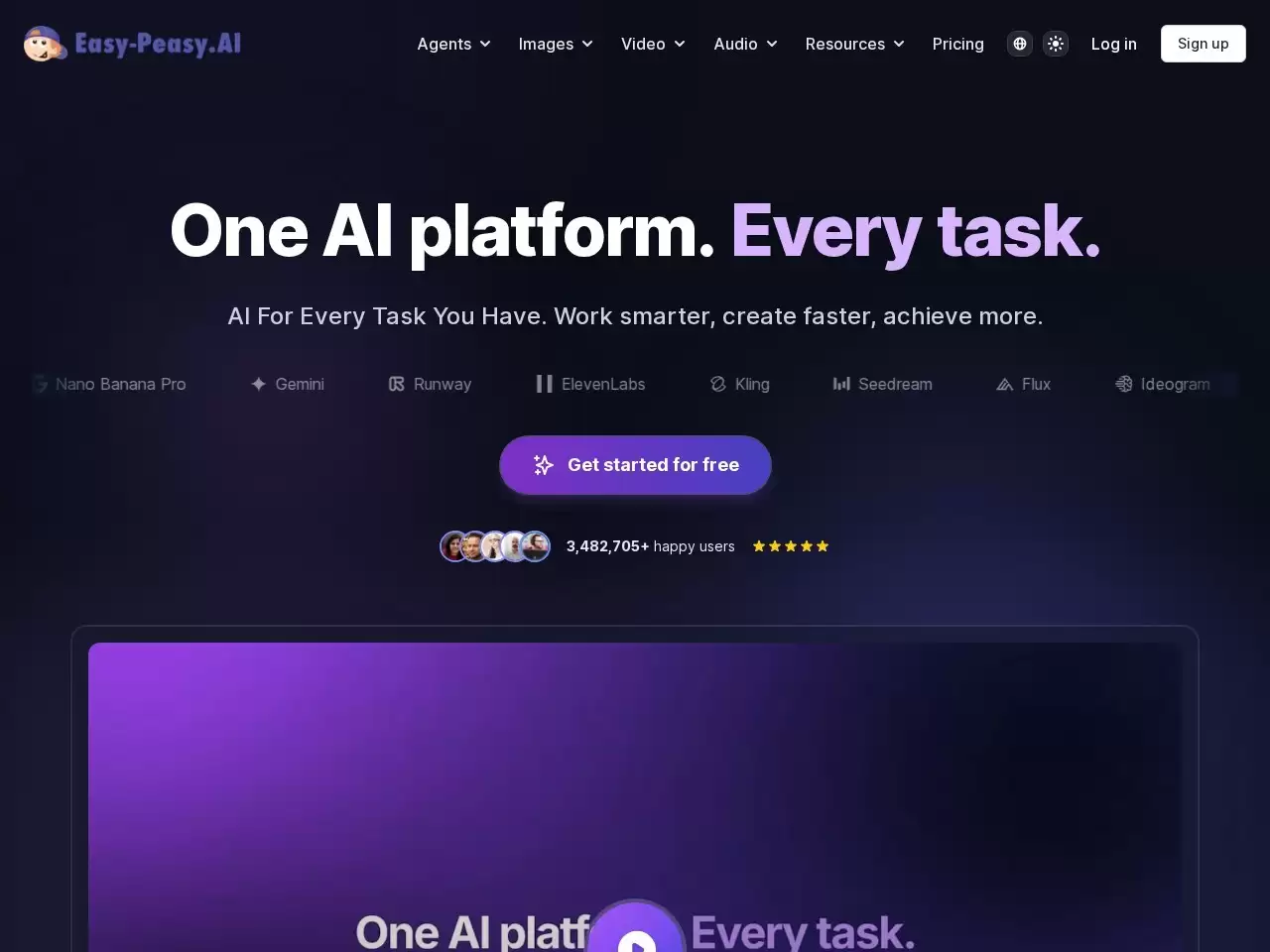 Easy-Peasy.AI-最佳人工智能作家、内容生成器和文案助理