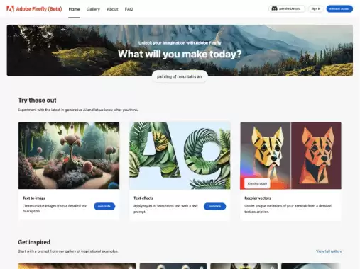 Adobe Firefly：Adobe最新推出的AI图像生成工具