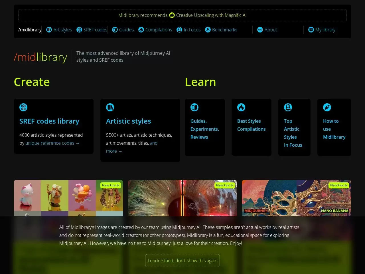 Midlibrary 2.0-今天为大家推荐一个实用超强的 Midjourney 提示词资源网站 Midlibrary