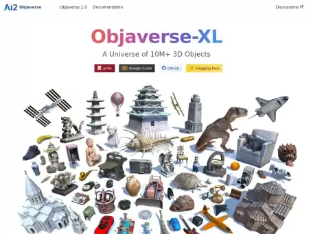 Obja verse-3D物体数据集-海量注释3D物体数据集