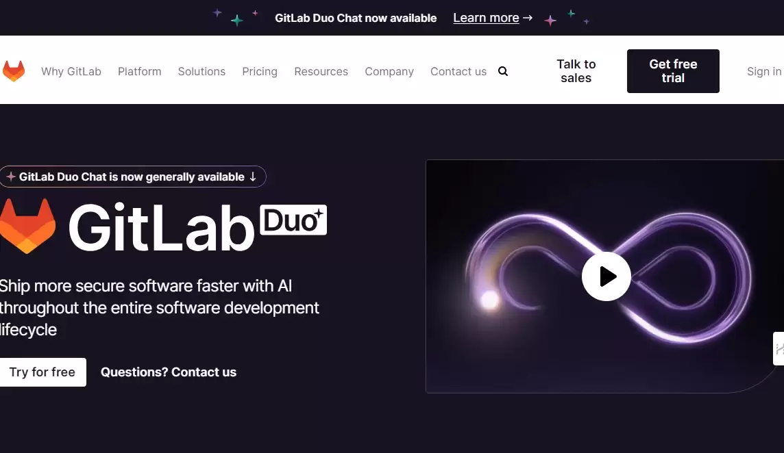 Duo Chat-Duo Chat 是源代码管理平台 GitLab 推出的一款集成了人工智能（AI）的对话式编程助手