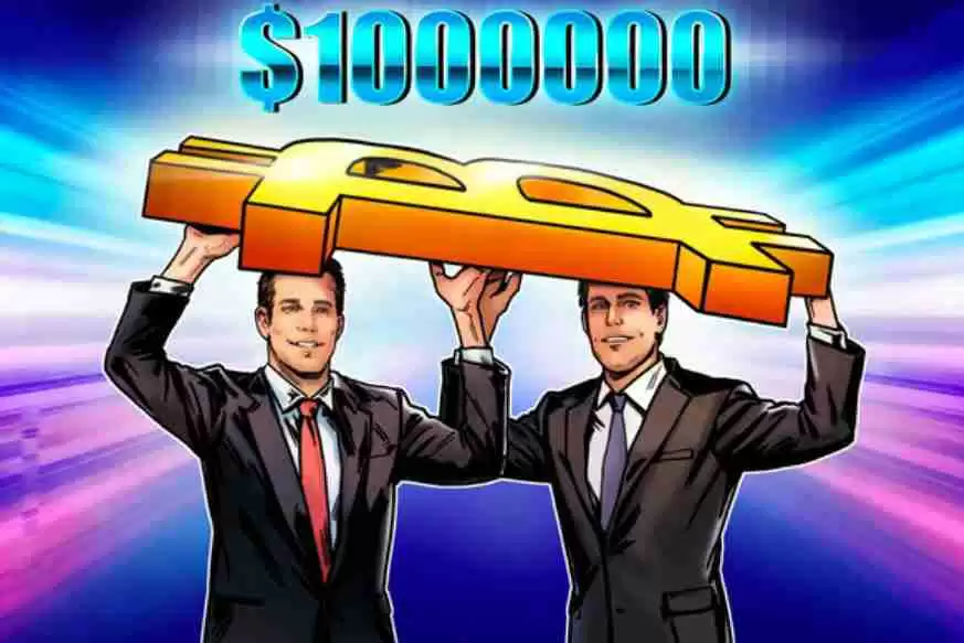 喜报:比特币(btc)将涨至100万美元?gemini的winklevoss兄弟为何称其为“黄金2.0”
