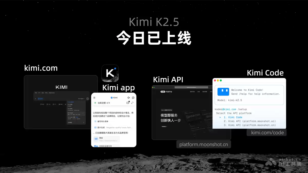 Kimi K2.5 – 月之暗面kimi开源的全新一代全能旗舰模型