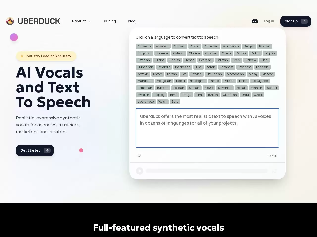 Uberduck-Uberduck AI 是一款深度学习文本到语音生成工具