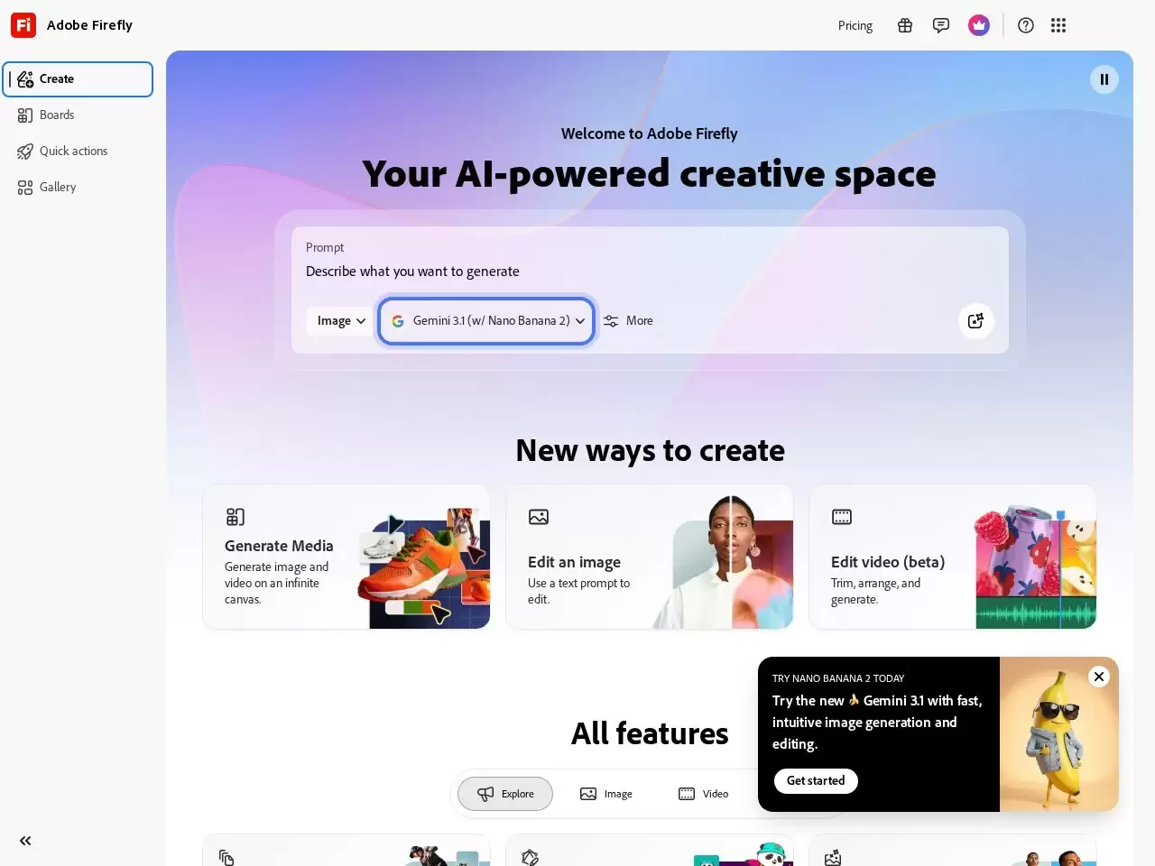 Adobe Firefly-Adobe Firefly是一款基于机器学习技术的数字媒体创作工具