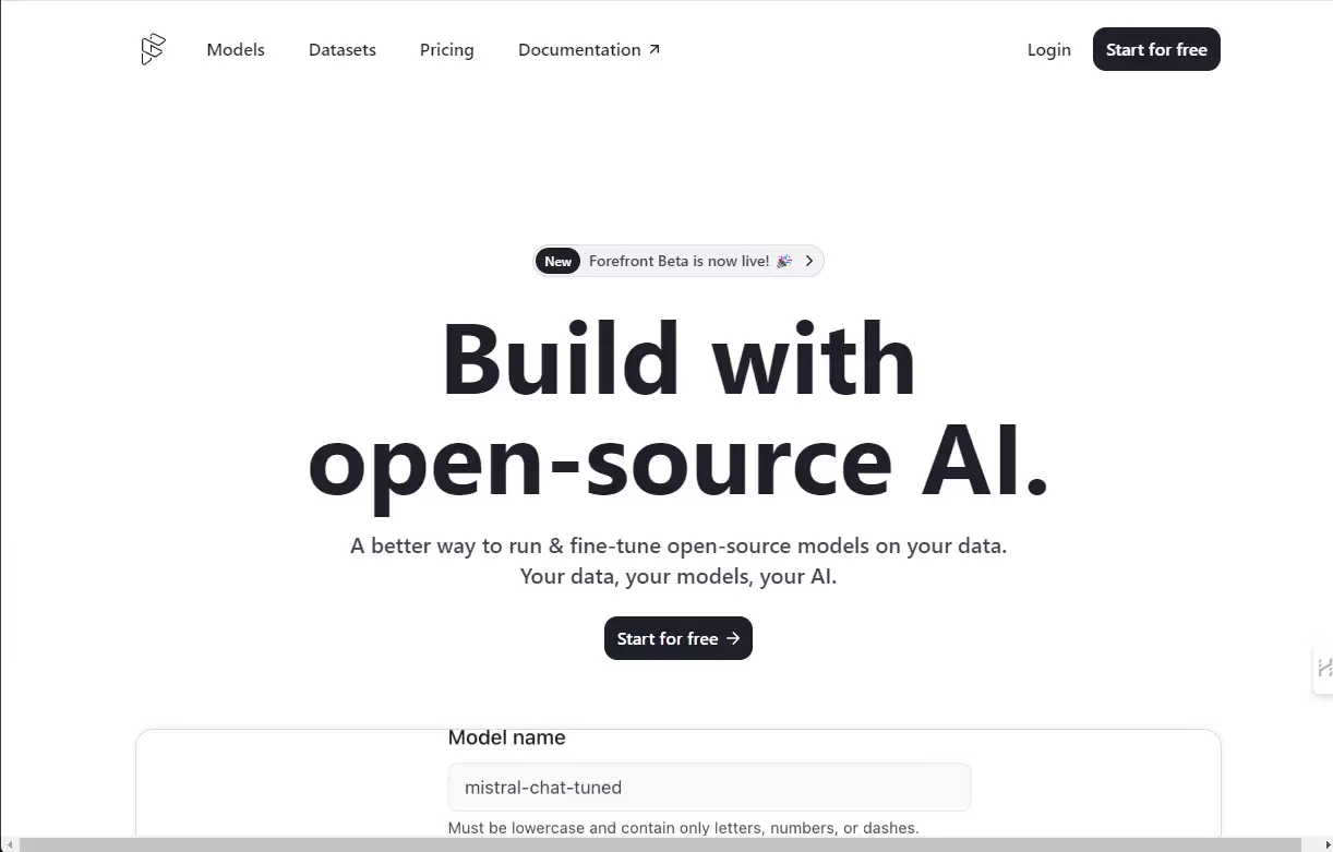 Forefront AI-Forefront ai 是一款免费的 AI 在线聊天机器人