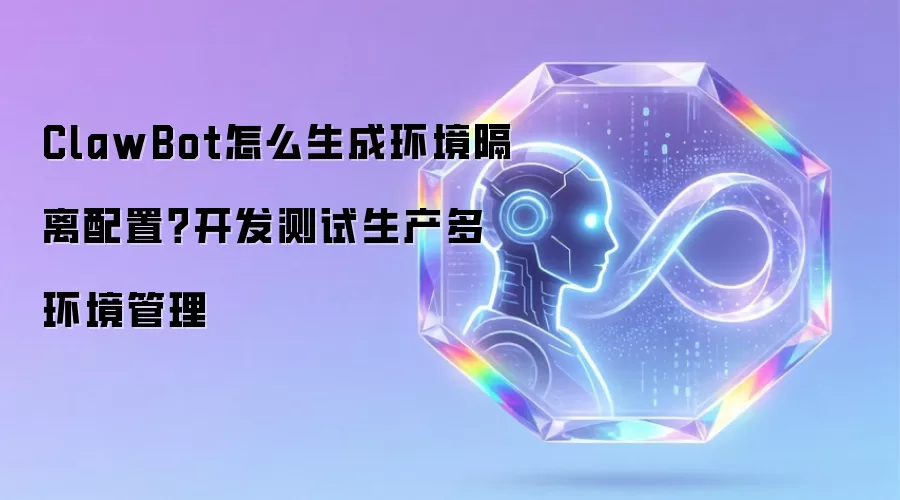 ClawBot怎么生成环境隔离配置?开发测试生产多环境管理