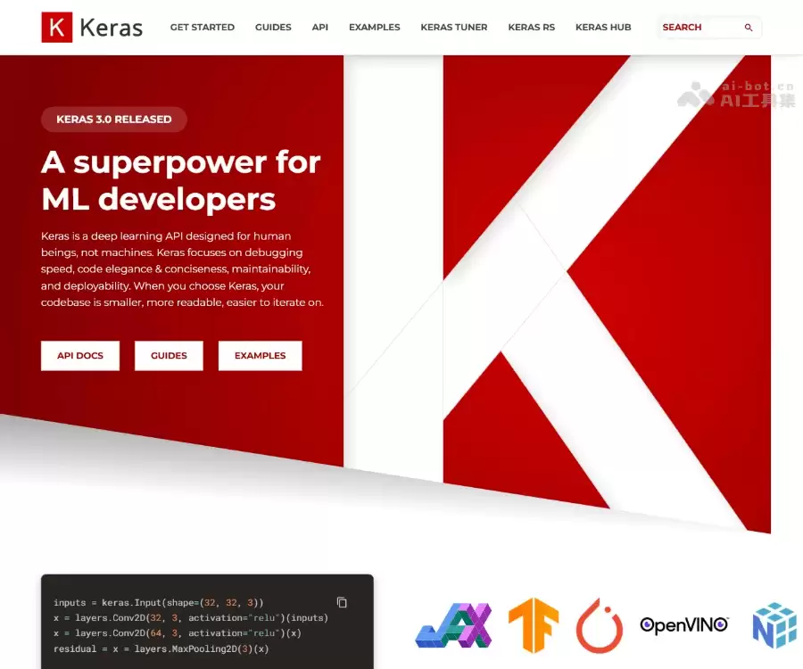 Keras-Python版本的TensorFlow深度学习API