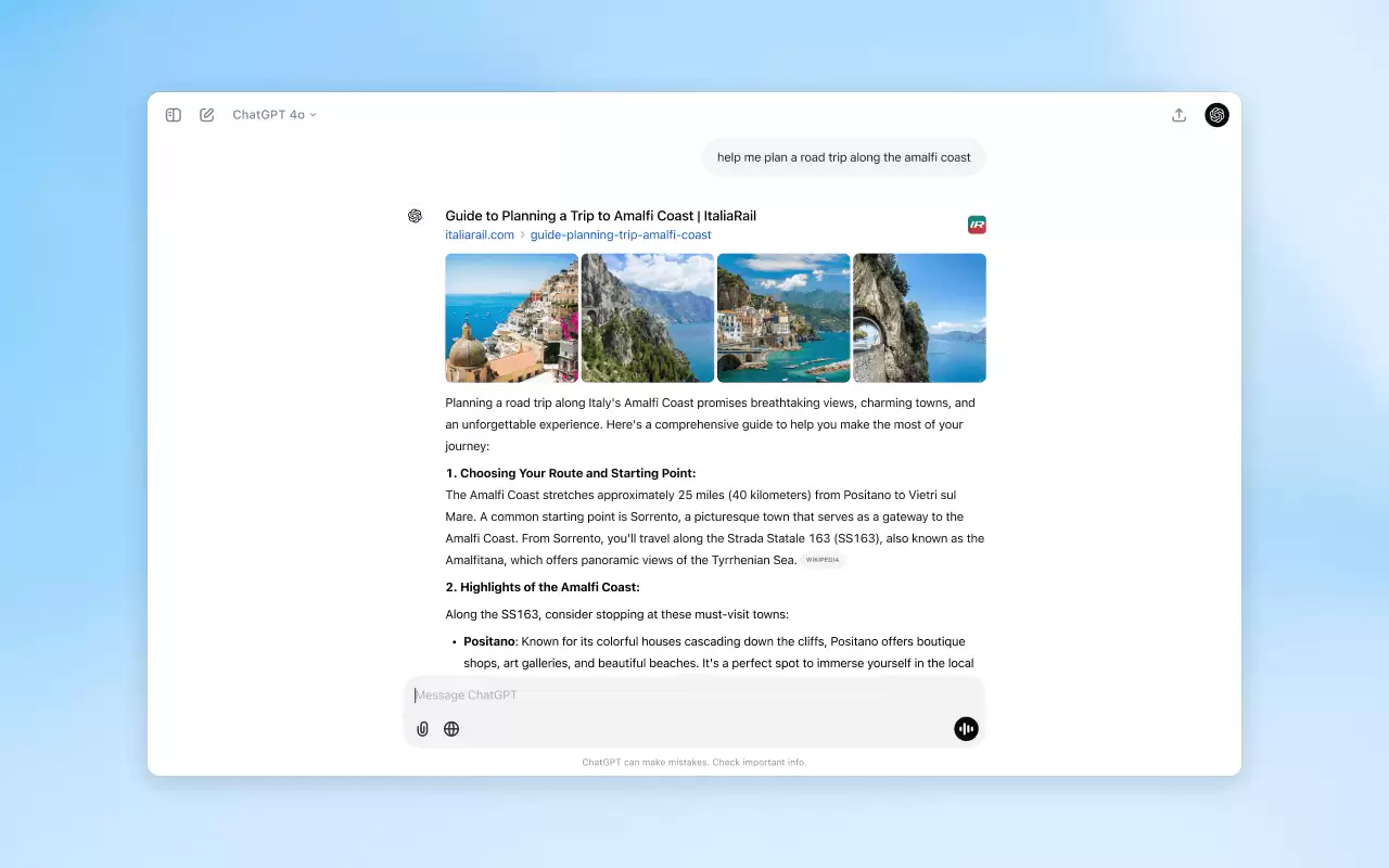 ChatGPT search：OpenAI 推出的浏览器插件，在地址栏使用ChatGPT搜索