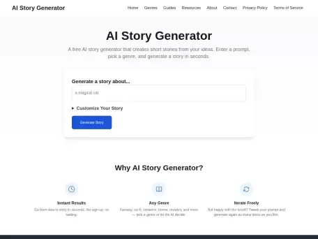 AI Story-人工智能驱动的故事生成器
