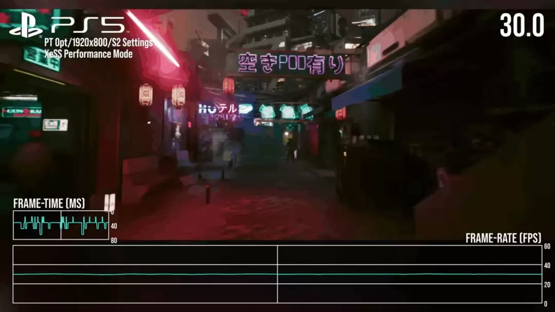 数毛社测试PS5跑路径追踪：《赛博朋克2077》仅26帧！